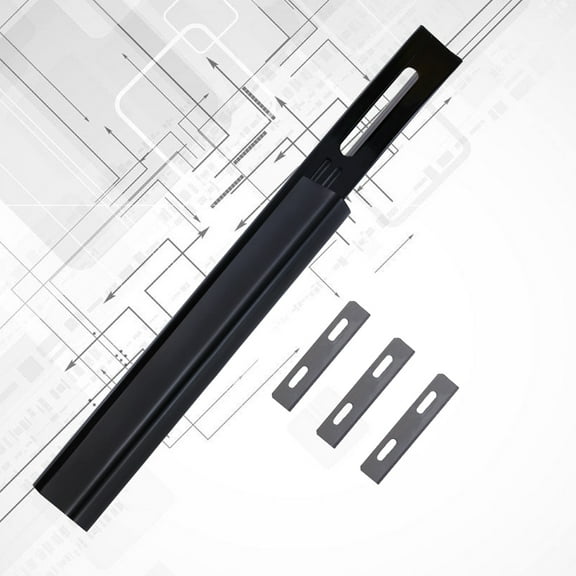 OUNONA Black Edge Beveler Plastic Wall Mount Tool 1Set for Leatherworking and Crafting Enthusiasts