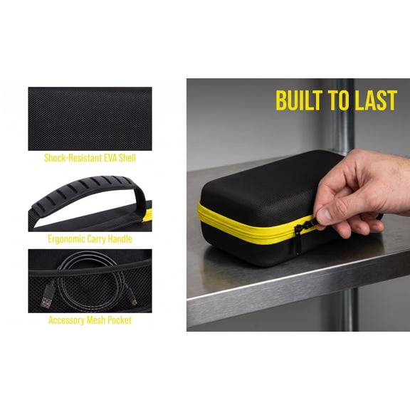 OUNONA Black Eva Recorder Case, Travel Storage Bag, Simple Design and Fine Workmanship