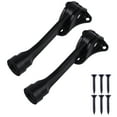thumbnail image 1 of OUNONA Black Horseshoe Door Stop with Rubber for Wall Mount Zinc Alloy CatchDoor Holder 2 Pcs, 1 of 8