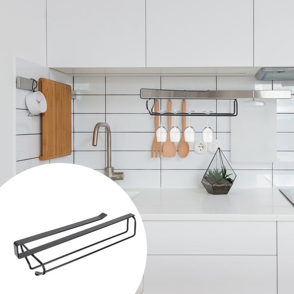 BALAHAPY Glass Rack Black 1Pack 12.18x3.93x3.54in