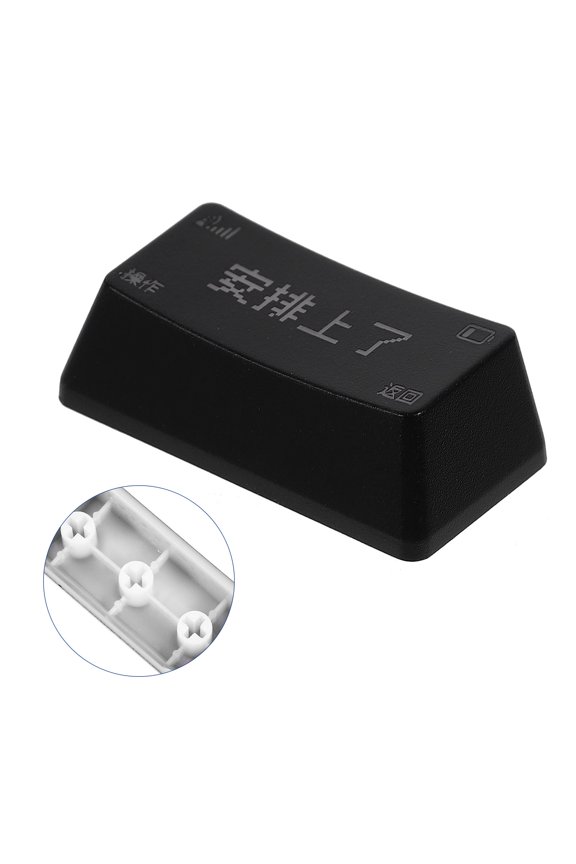 Black Mechanical Keyboard Key Caps with Matte Finish and Shine Through Backlight Pattern