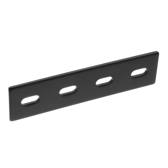 OUNONA Black Mending Plate Metal Flat Bracket for Secure Wood Furniture and Shelf Support