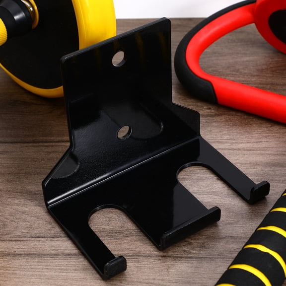 OUNONA Black Multi Layer Barbell Rod Rack Strong Sturdy Dumbbell Stand for Home Fitness