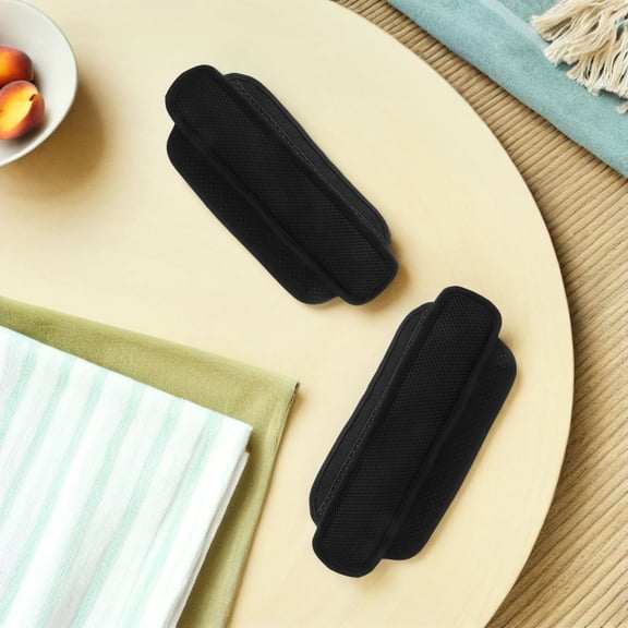 OUNONA 2Pcs Black Bag Strap Pad with Nonslip Breathable Cushion for Comfortable Carry