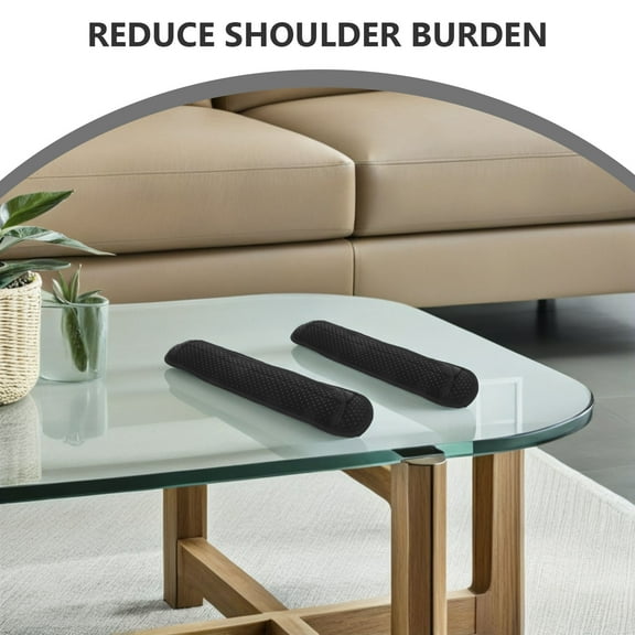 OUNONA Backpack Shoulder Pad Non-Slip Black Neoprene for Comfortable Carry