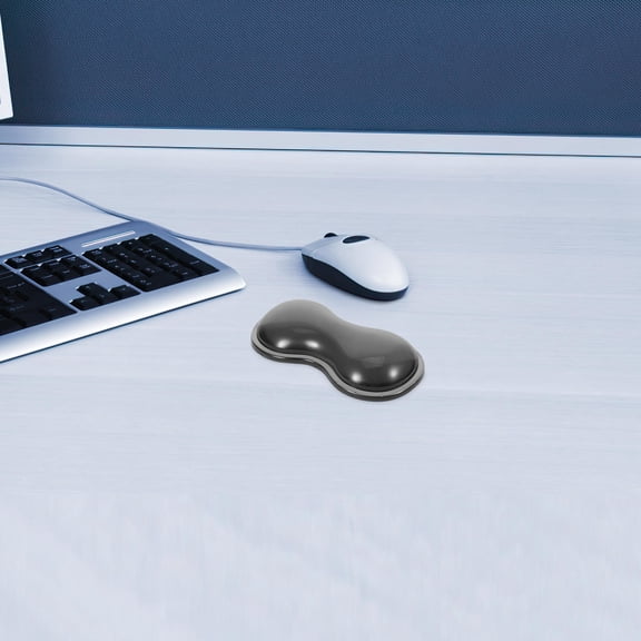 Tineasur Mouse Pad Wrist Guard Black Silicone Wrist Rest for Computer Gaming Laptop Use 1Pack