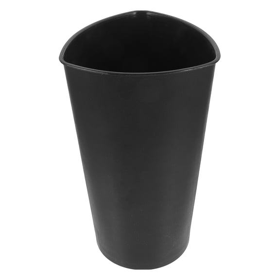 OUNONA Black Plastic Flower Bucket for Storage Practical Use in Home Office and Shop 9.5 x 9.5 x 8.7 inches