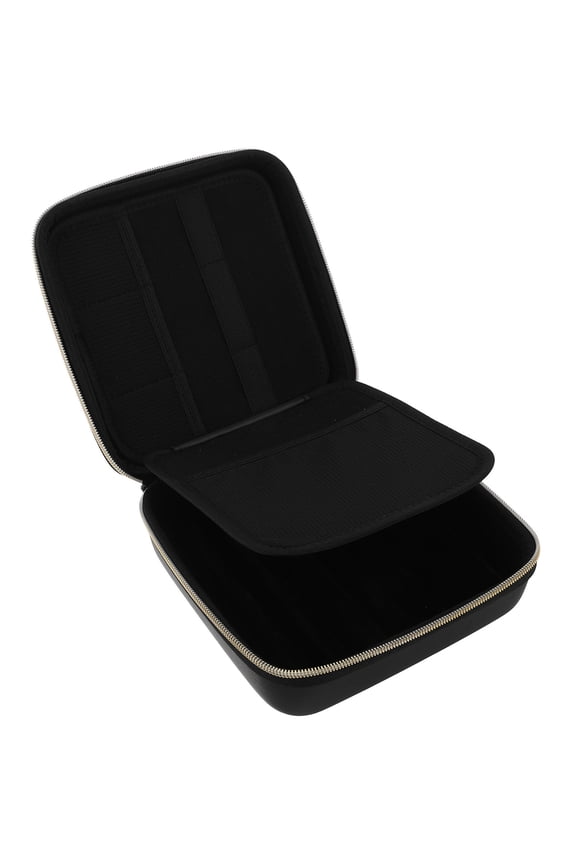 Compact Black PU Watch Band Keeper for Travel and Business Trips