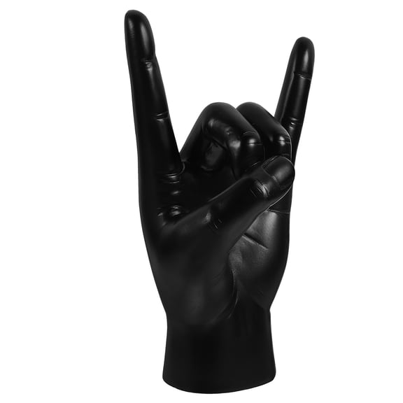 WEAVILUX Table Decorative Sculpture Rock Gesture Statue Minimalist Design 1Pack