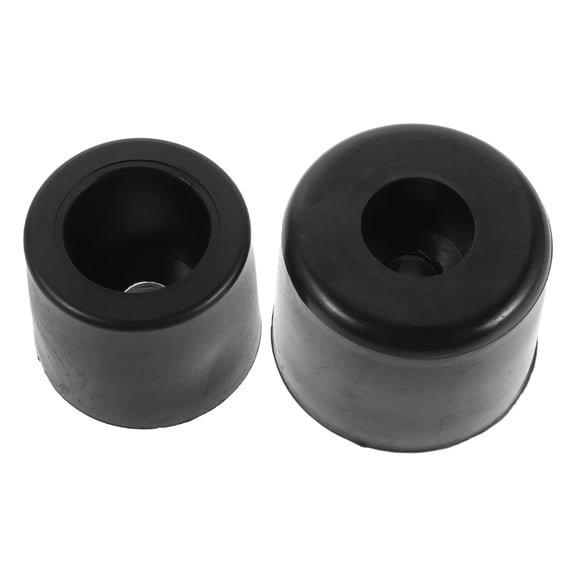 OUNONA Black Rubber Bumper Guards for Trucks and Trailers Impact Absorbing Weather Resistant Easy Installation 2pcs