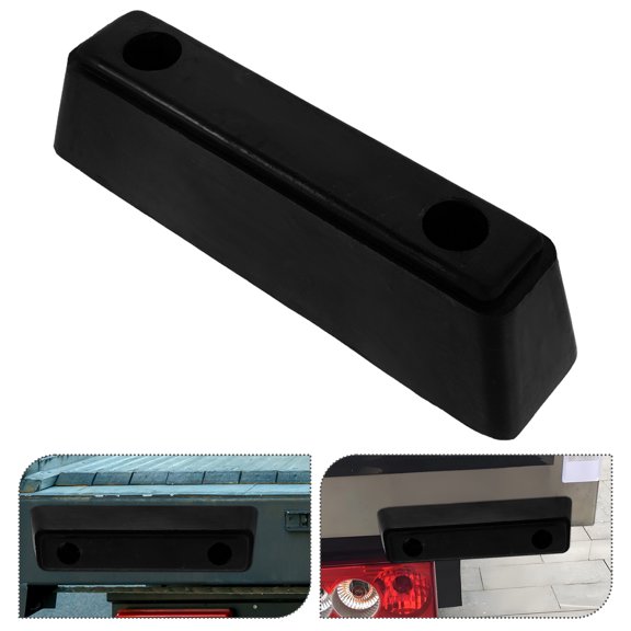 OUNONA Rubber Anti Collision Block Heavy Duty Trucks Rectangular Bumper Guard for Trailers 1Pcs