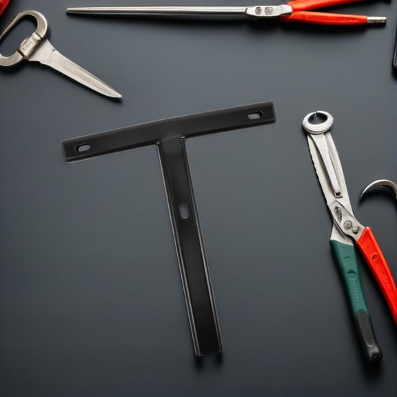 OUNONA Black Steel Heavy Duty Chair Back Support Bracket for Swivel and Gaming Chairs