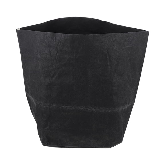 OUNONA Black Washable Kraft Paper Bag for Kitchen Storage and Grocery Use Practical Reusable Storage 10x12 Inches
