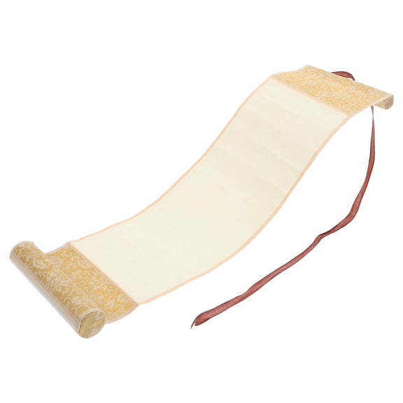 OUNONA Vintage Hanging Blank Scroll for Writing, Assorted Colors, Chinese Calligraphy Wall Art