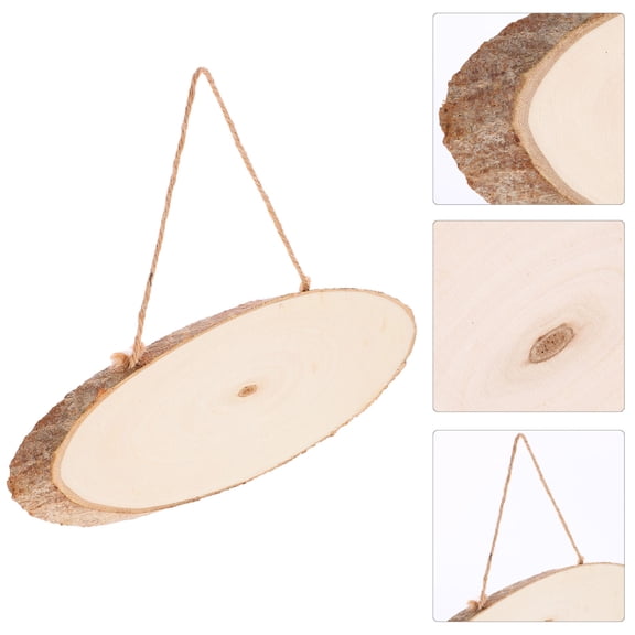 OUNONA Unfinished Wood Plaque Multi-Color Hanging Board for Decoration