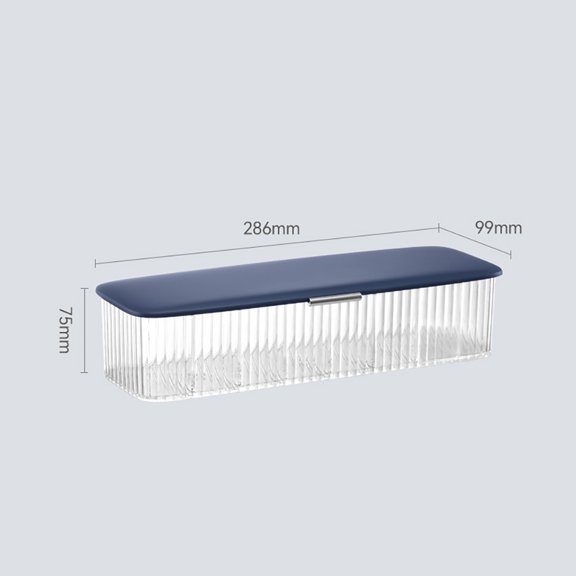 OUNONA Cable Organizer Box with Transparent Lid Storage Case
