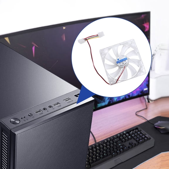 OUNONA LED CPU Cooling Fan with Quiet and Copper Heat Sink for Efficient Computer Heat Dissipation