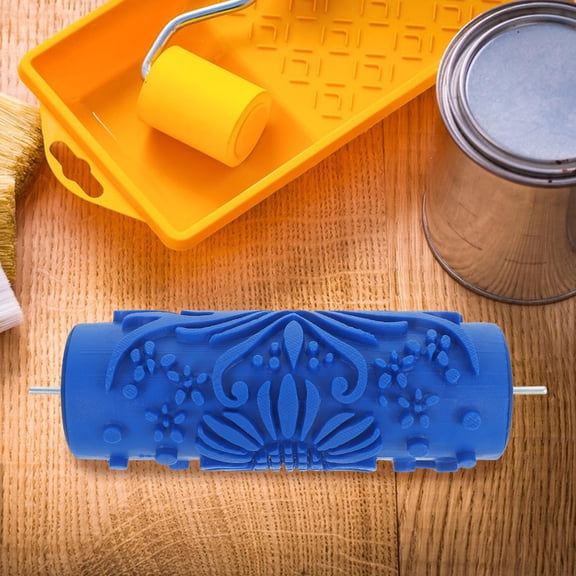OUNONA Embossing Texture Paint Roller Smooth Finish for Walls Ceilings Crafts