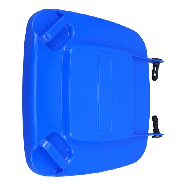 OUNONA  Blue Wheelie Bin Lid Replacement Can Recycling Large Garbage Trash Office