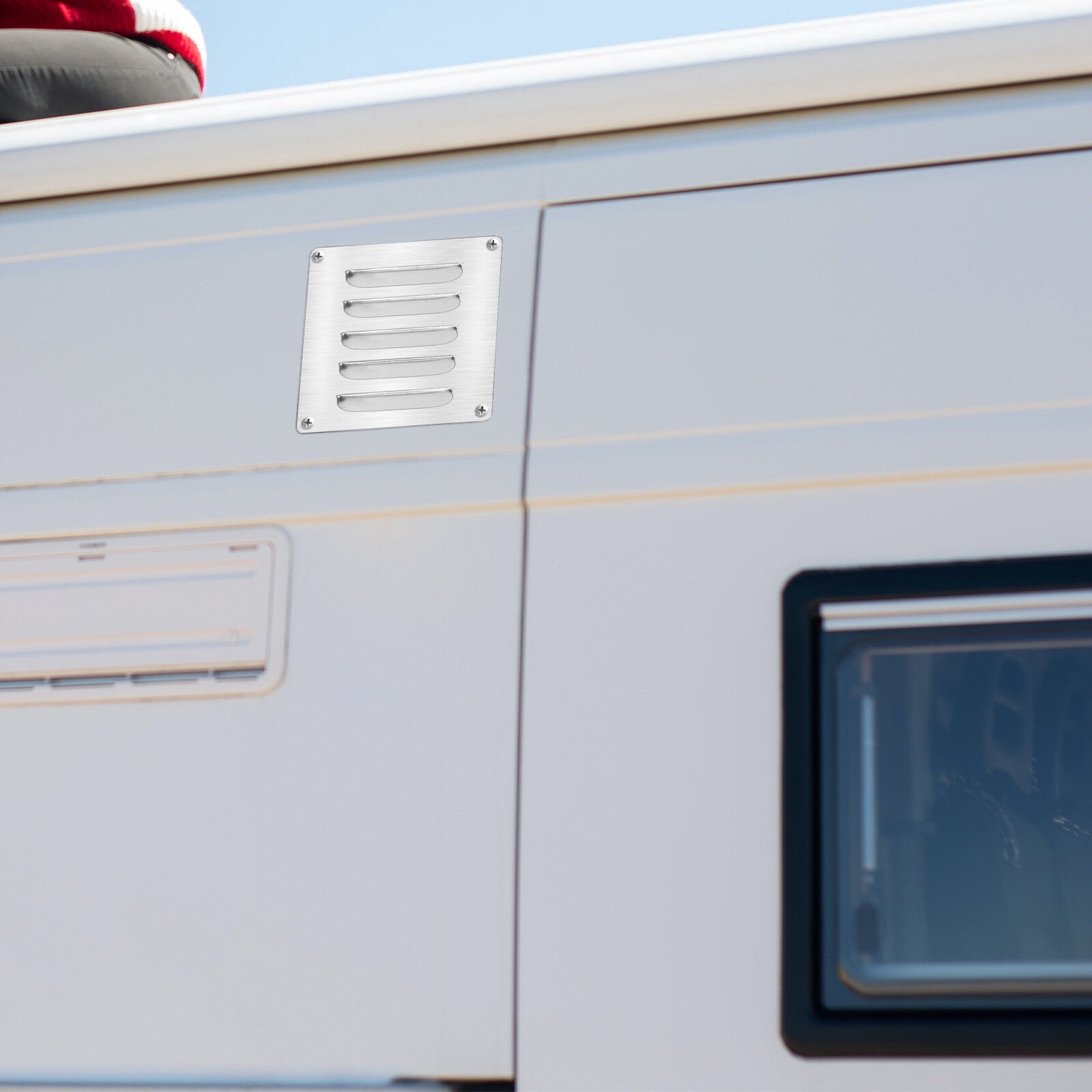 OUNONA Boat Air Louvered Flush Stainless Steel Vent Exterior Recess ...