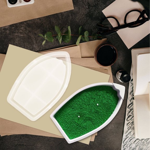 OUNONA Boat Casting Mold Decorative Tray for Crafting Tools White 2-Pcs Indoor Use