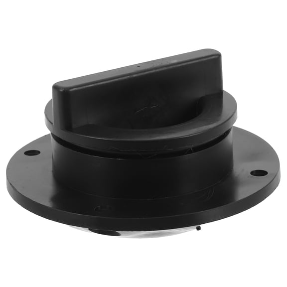 OUNONA Boat Scupper Drain Valve Plastic Black Marine Fitting for Boat