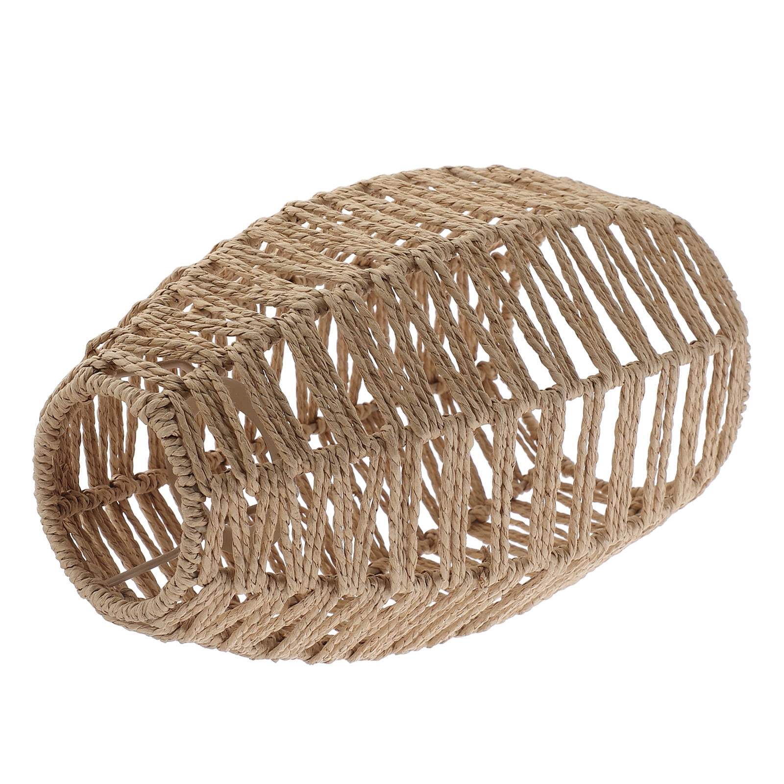 WEAVILUX Chandelier Lamp Shades Light Brown Paper Rope For Pendant ...