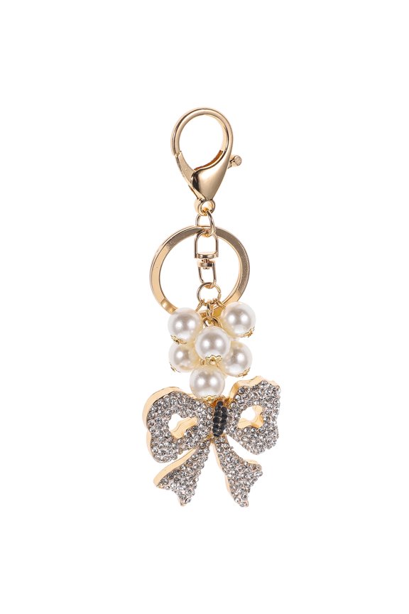 Black Bowknot Keychain Durable and Practical Gift for Couples