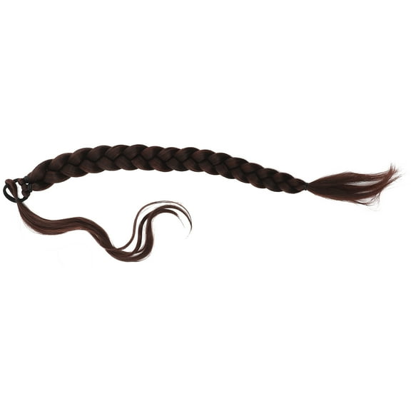 OUNONA Braid Hair Extensions Dark Red High Temperature Fiber 1Pack for Women