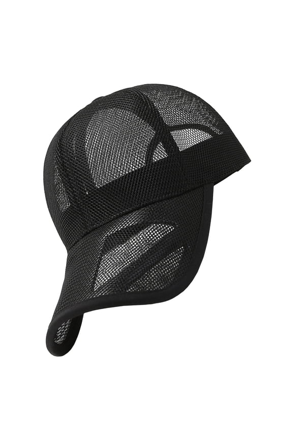 Breathable Mesh Cap Hat for Sun Protection Men Hats and Women Black