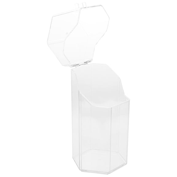 OUNONA  Brush Holder Acrylic Storage Tube Pot for Makeup Desktop