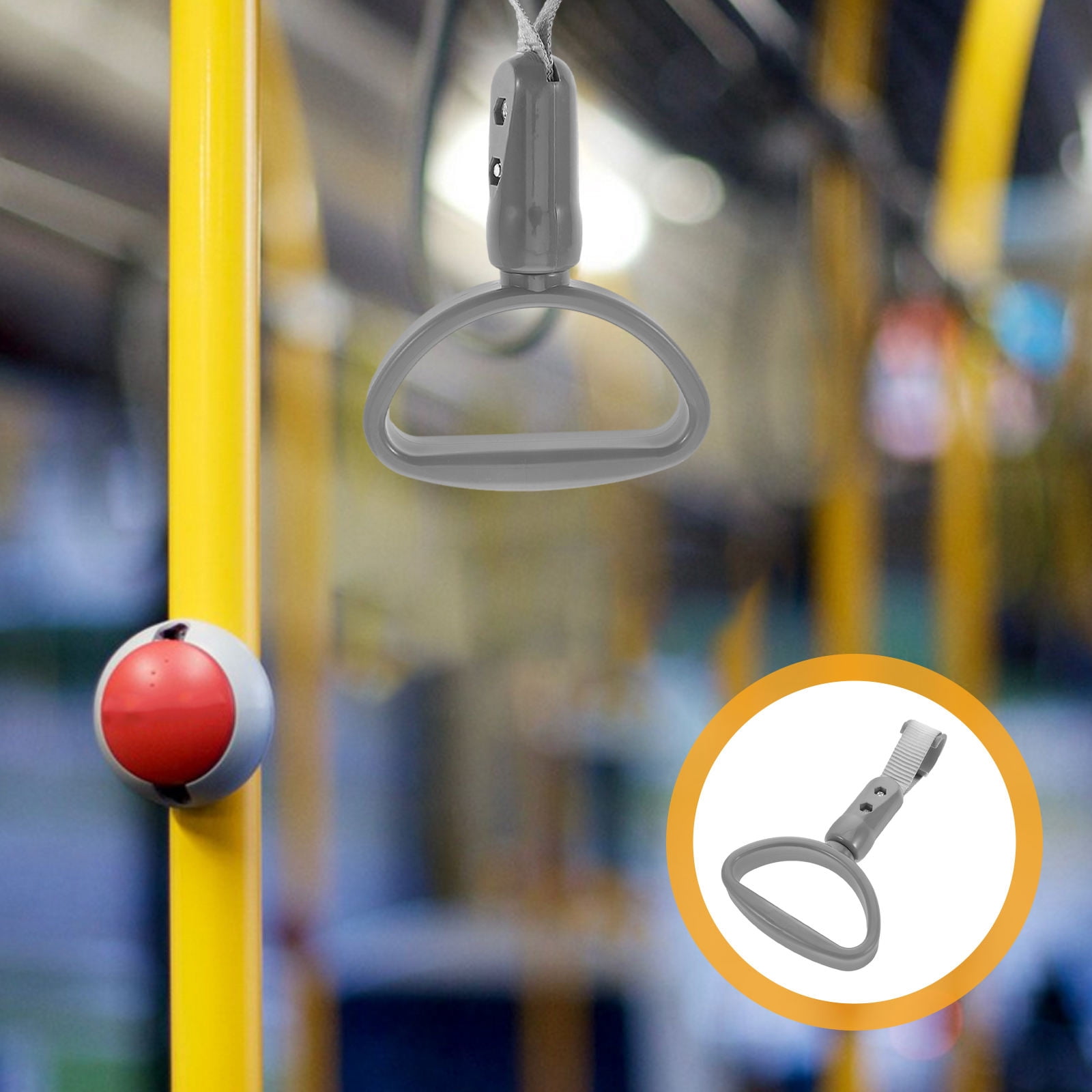 Bus Hand Ring OUNONA Bus Handle Ring Hand Strap Subway Handle Ring Assist Handle Pull ...