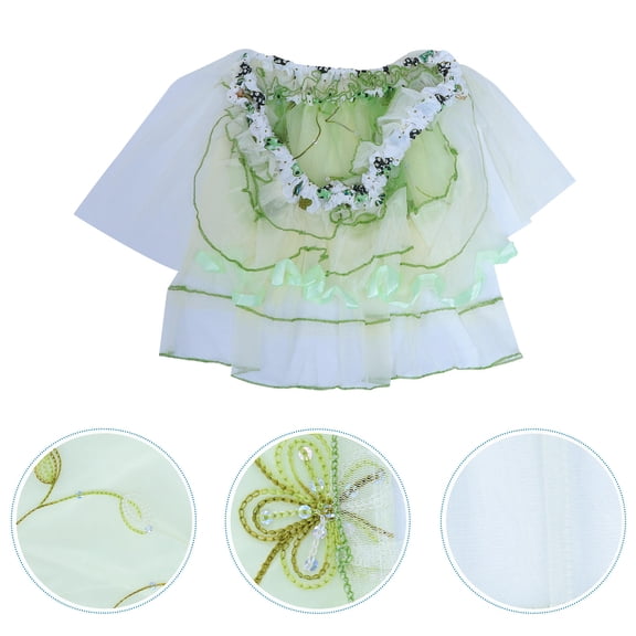 SASABAXI Simple and Generous Design Computer Dust Covers Green 7Pcs