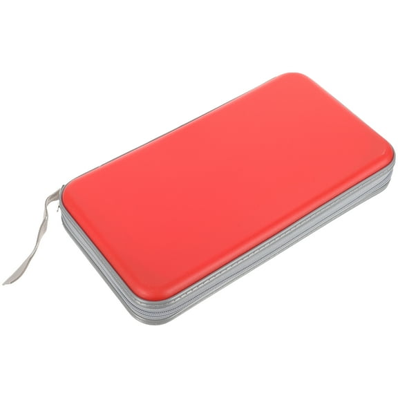 OUNONA CD Case with 80 Capacity, CD DVD Disc Holder Organizer, Portable Disc Storage Container for Media