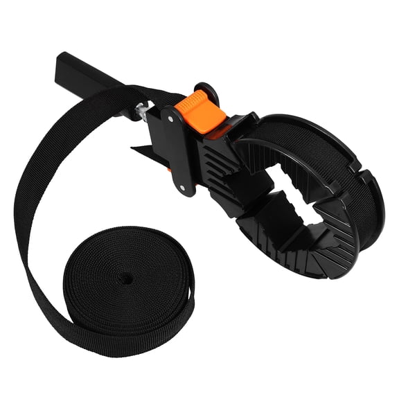 OUNONA Black Woodworking Strap Clamp with Quick Assembly, Strong Hold Picture Frame Clamp for Wood Projects