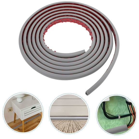 OUNONA Cable Cover Conceal Cords Wall Hide Channel Wire Channels to Wires Grey