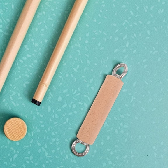 OUNONA Cable Machine Handles For Gym Machine Handle Suitable For Gym Accessories Enhances Workout Performance Natural Wood Finish