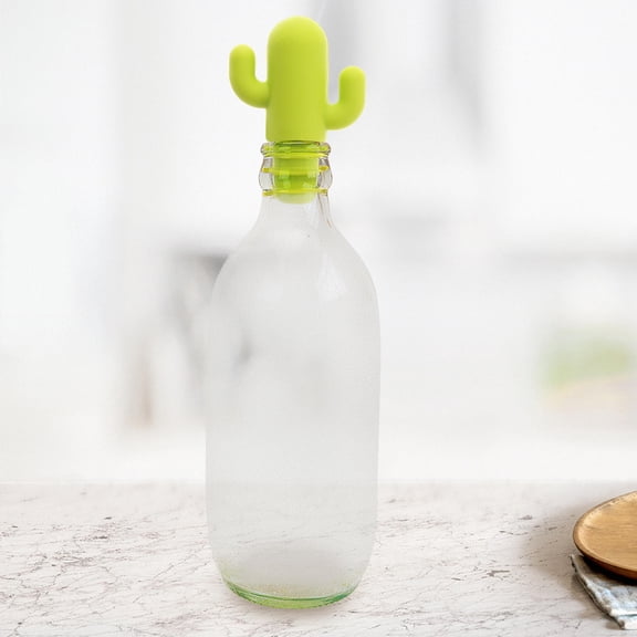 OUNONA Cactus Molding Wine Bottle Stopper Reusable Red Wine Stopper Homemade Wine Making Plug Stylish Cactus Wine Bottle Stopper