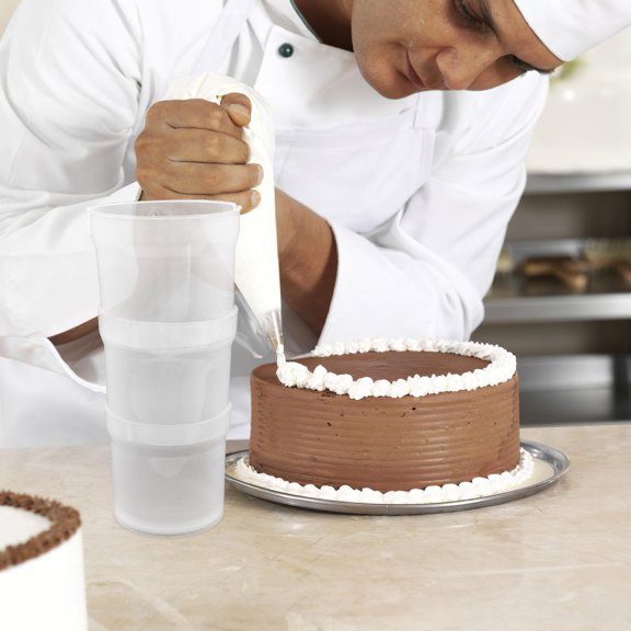 OUNONA Cake Decorating Piping Bag Holder Stand Sturdy Portable Baking Accessories Organizer