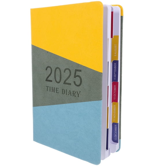 OUNONA Calendar Planner Dot 2025 Schedule Office Dating 21.00X14.50X2.00CM Grey