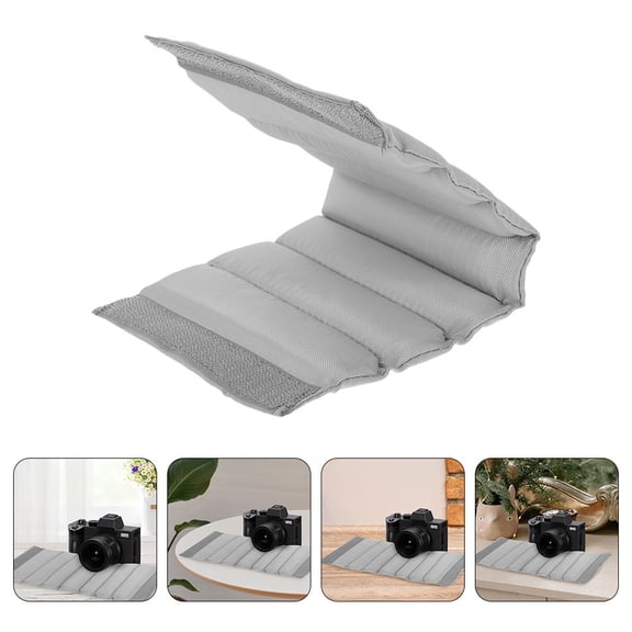 FOLOYORI Grey Camera Bag Organizer Insert with Cushion Padding, Multifunctional Protective Case for Backpack Storage