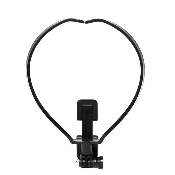 OUNONA Black Plastic Camera Stabilizer with Neck Strap Clamp for Comfortable, Convenient and Stable Video Shooting
