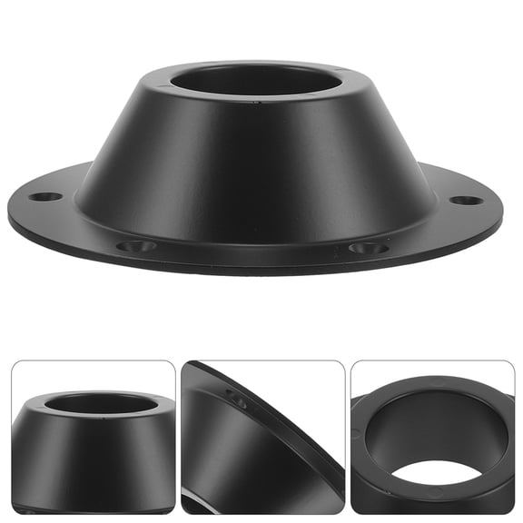 OUNONA Camper Table Base Mount Aluminum Black 1Set for RVs and Boats