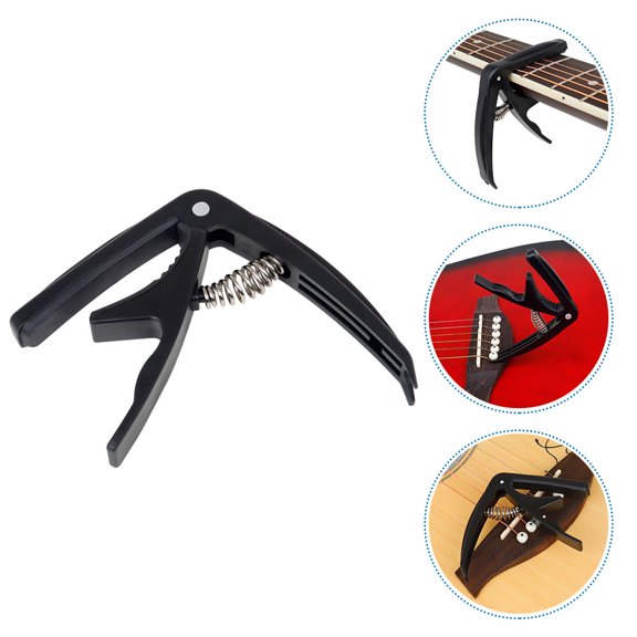 OUNONA Universal Black Guitar Capo for Acoustic & Electric Guitars, Easy One-Hand , and Lightweight
