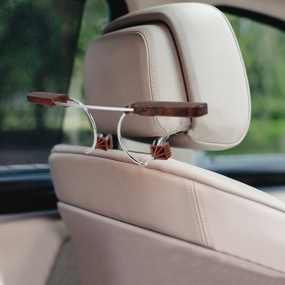 WEAVILUX Portable Car Hanger 1Pcs Wood For Men And Women During Traveling