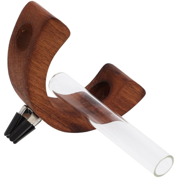 OUNONA Car Diffuser Essential Oil Perfume Vial Car Ornament Mini Glass Flower Vase Clip For Car