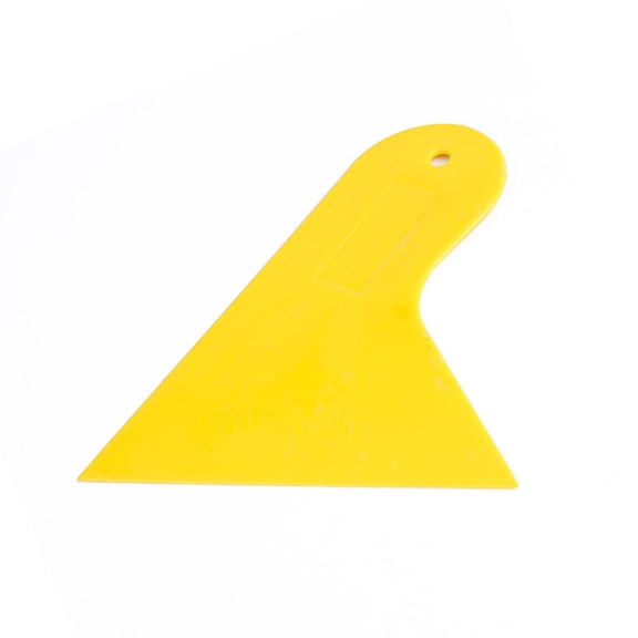 OUNONA Yellow PT Material Glue Scraper for DIY Handwork Tool Ideal for Even Glue Application and Corner Cleaning 3.5 Inch