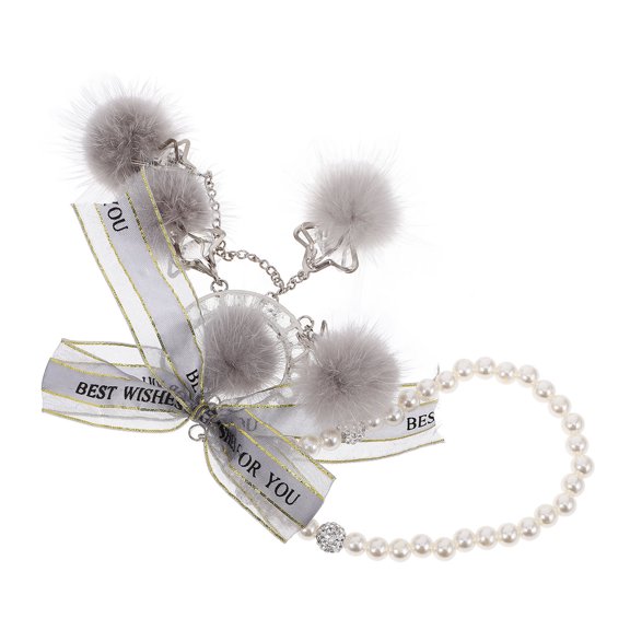 OUNONA Grey PP Car Interior Hanging Decoration Accessory for Vehicle, and Stylish Car Ornament, 1 Piece