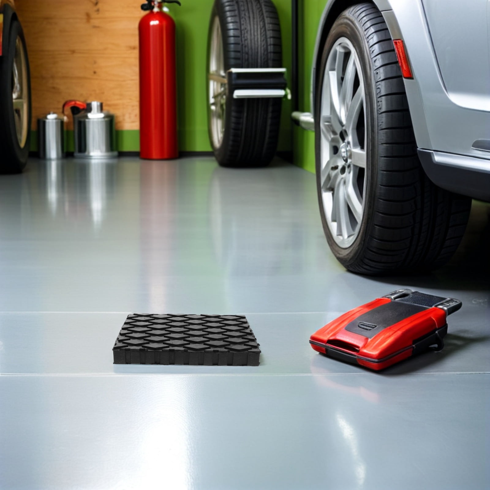 OUNONA Car Lift Rubber Pads Black for Stable Lifting and Enhanced Shock ...