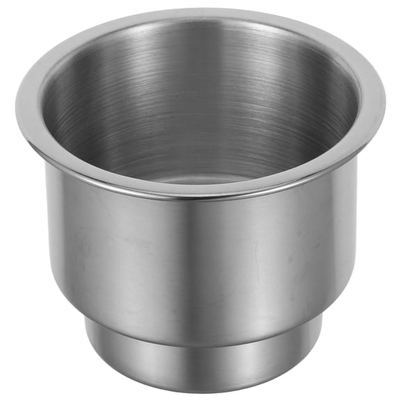 OUNONA Car Mount Stainless Steel Drink Holder with Easy Cleanup and Versatile Fit for Bottles